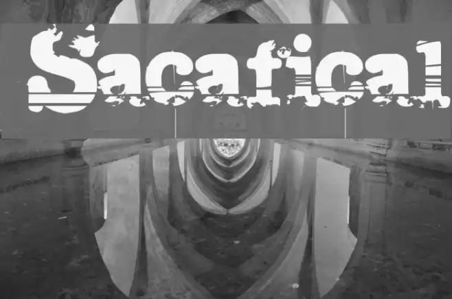 Sacrafical Шрифта examples