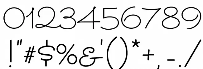 Sacramento Font OTHER CHARS