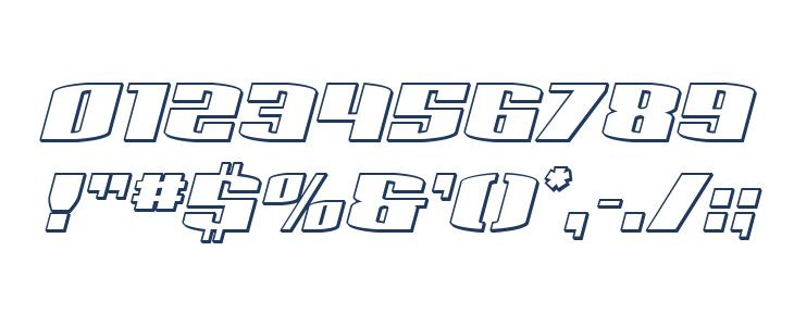 Sacred Czars 3D Italic Other Characters