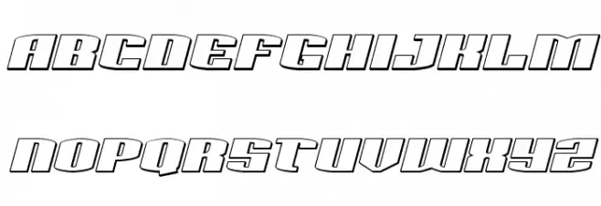 Sacred Czars 3D Italic Шрифта ВЕРХНИЙ