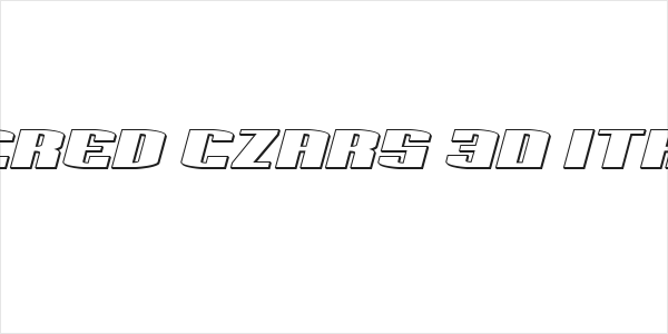 Sacred Czars 3D Italic Logo