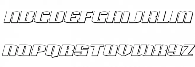 Sacred Czars 3D Italic फ़ॉन्ट लोअरकेस