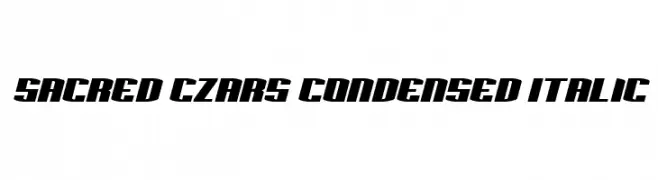 Sacred Czars Condensed Italic  Frei Schriftart Herunterladen