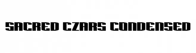 Sacred Czars Condensed  Frei Schriftart Herunterladen