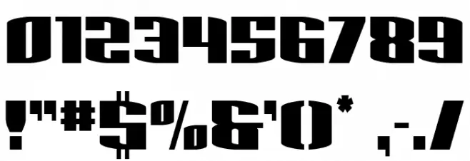 Sacred Czars Condensed Font OTHER CHARS