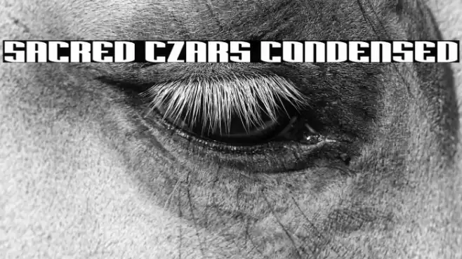 Sacred Czars Condensed Font examples