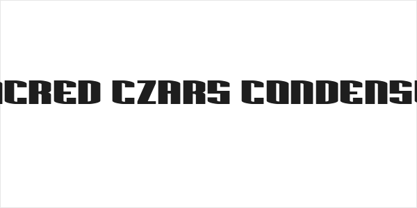 Sacred Czars Condensed Logo