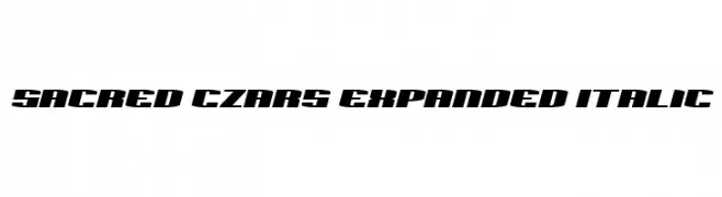 Sacred Czars Expanded Italic  تنزيل الخطوط