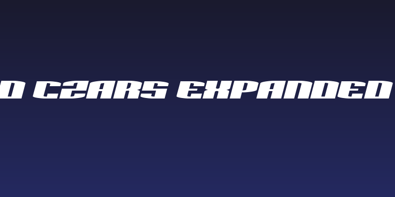 Sacred Czars Expanded Italic Social Header