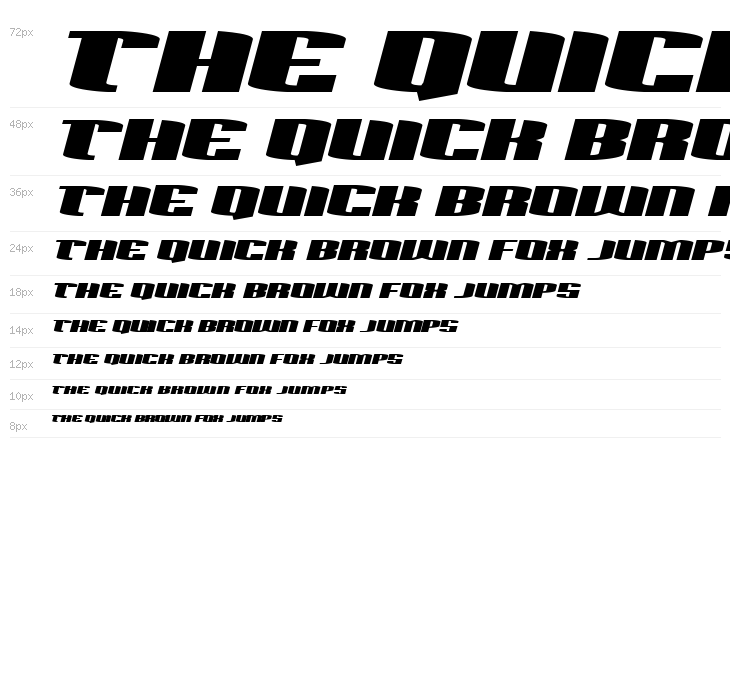 Sacred Czars Expanded Italic Waterfall