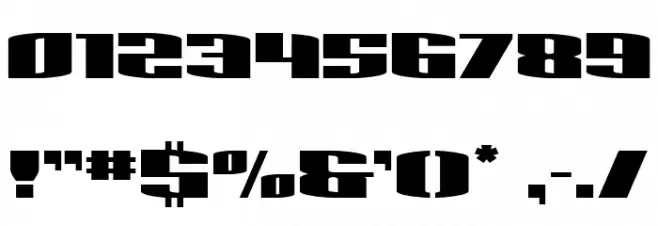 Sacred Czars Expanded Font OTHER CHARS