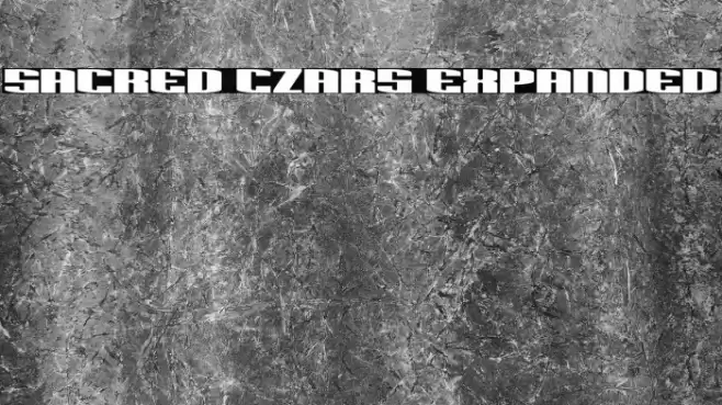 Sacred Czars Expanded Font examples