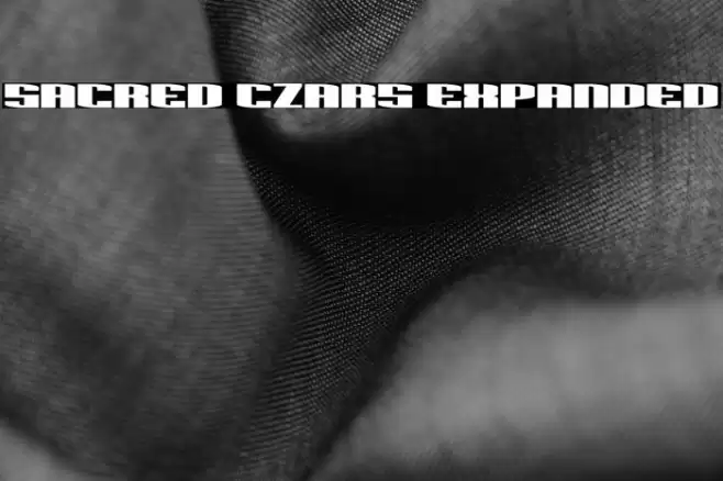 Sacred Czars Expanded Font examples
