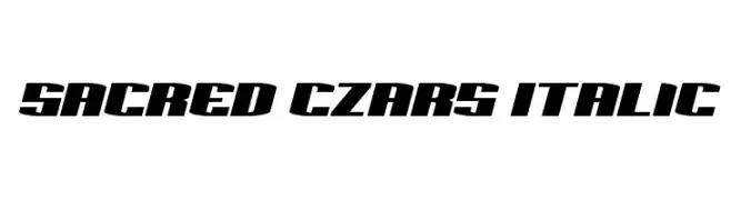 Sacred Czars Italic  Frei Schriftart Herunterladen
