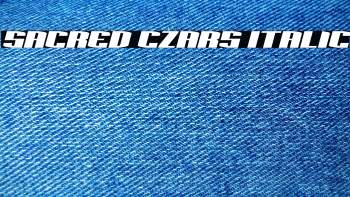 Sacred Czars Italic Example 1
