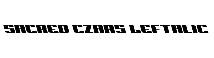 Sacred Czars Leftalic  Free Fonts Download