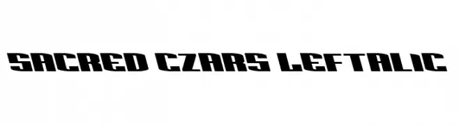 Sacred Czars Leftalic  Frei Schriftart Herunterladen