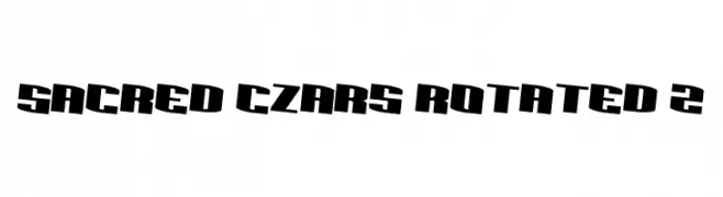 Sacred Czars Rotated 2  Frei Schriftart Herunterladen