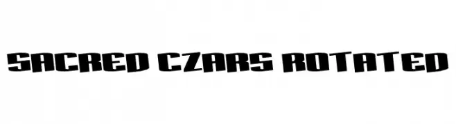 Sacred Czars Rotated  Frei Schriftart Herunterladen