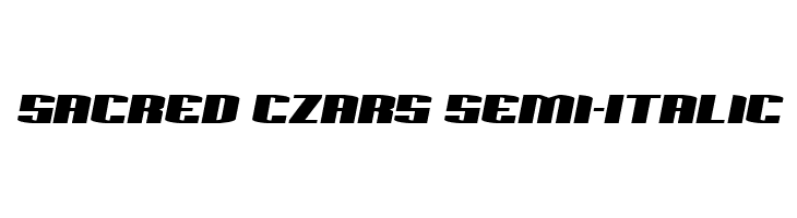 Sacred Czars Semi-Italic  フリーフォントのダウンロード