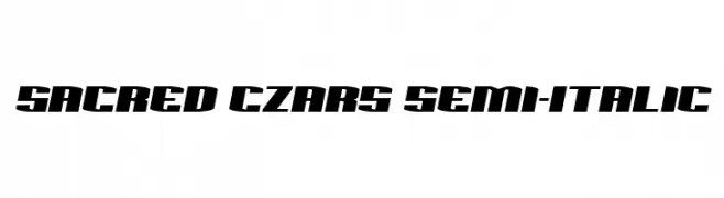 Sacred Czars Semi-Italic  Frei Schriftart Herunterladen