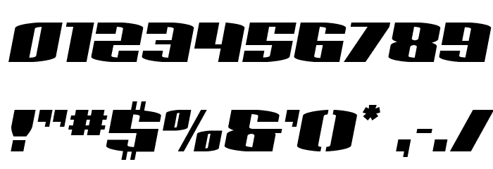 Sacred Czars Semi-Italic Font OTHER CHARS
