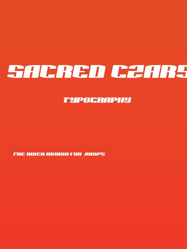 Sacred Czars Semi-Italic Poster