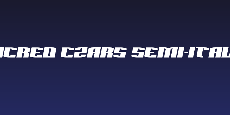 Sacred Czars Semi-Italic Social Header