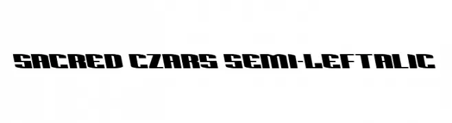 Sacred Czars Semi-Leftalic  Frei Schriftart Herunterladen