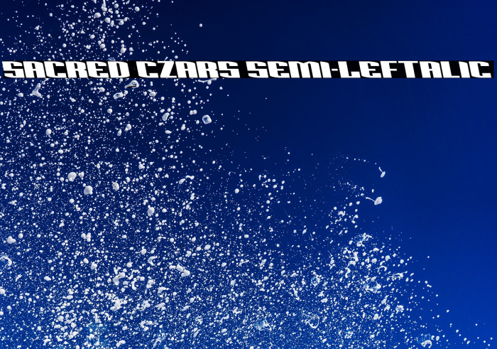 Sacred Czars Semi-Leftalic Example 1