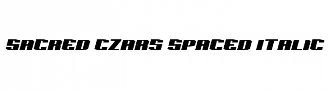 Sacred Czars Spaced Italic  Frei Schriftart Herunterladen