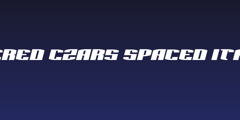 Sacred Czars Spaced Italic Social Header