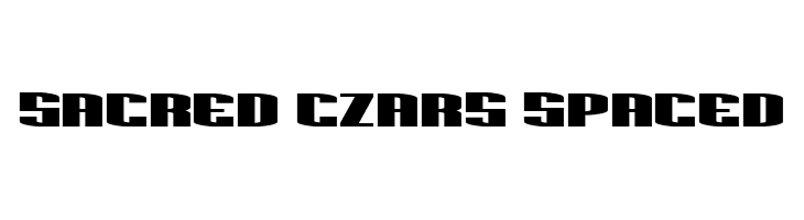 Sacred Czars Spaced  Frei Schriftart Herunterladen