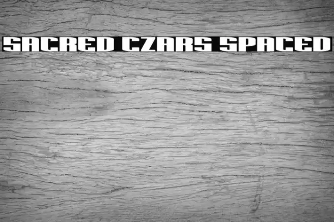 Sacred Czars Spaced Font examples