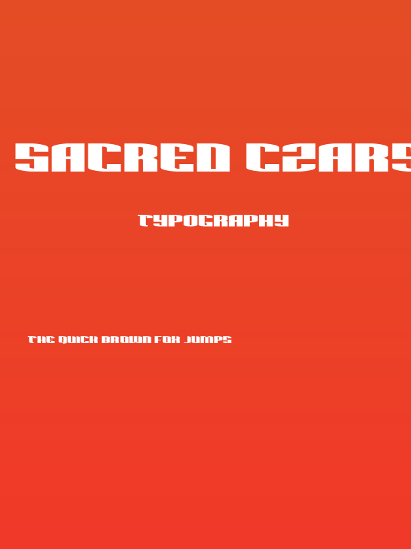 Sacred Czars Spaced Poster