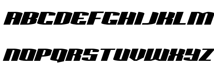 Sacred Czars Super-Italic Font LOWERCASE