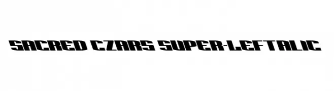 Sacred Czars Super-Leftalic  Frei Schriftart Herunterladen