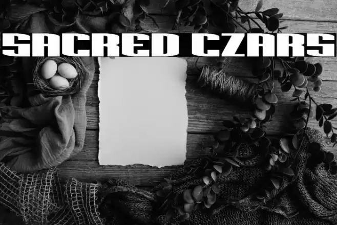 Sacred Czars Font examples
