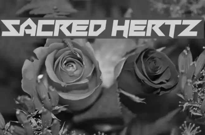 Sacred Hertz Font examples