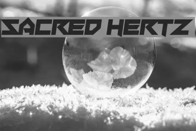 Sacred Hertz Font examples