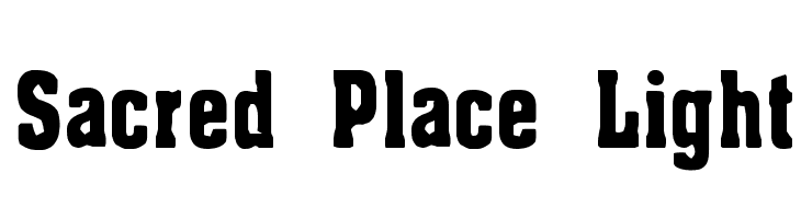 Sacred Place Light Шрифта