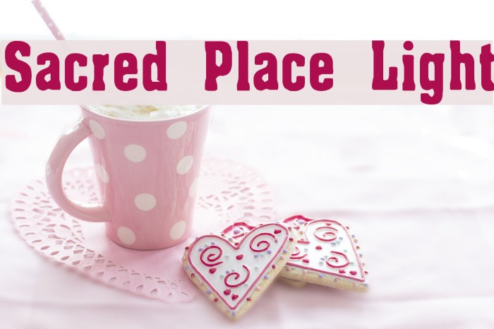 Sacred Place Light Шрифта examples