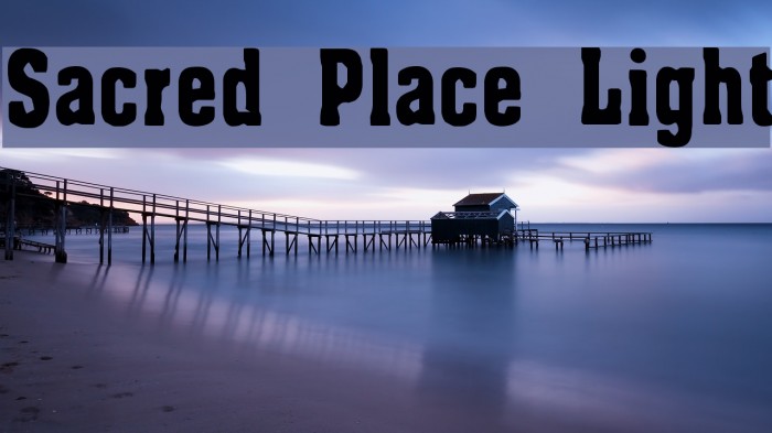 Sacred Place Light Шрифта examples