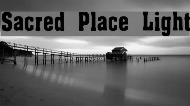 Sacred Place Light Шрифта examples
