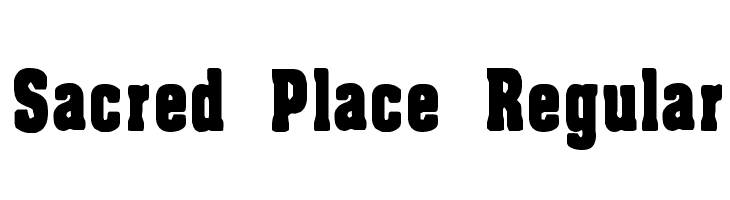 Sacred Place Regular  नि: शुल्क फ़ॉन्ट्स डाउनलोड