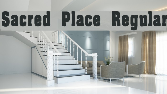 Sacred Place Regular Font examples