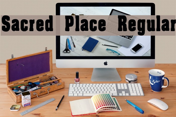 Sacred Place Regular Font examples
