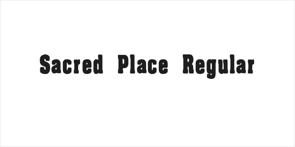 Sacred Place Regular Logo