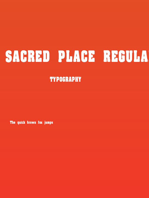 Sacred Place Regular Poster