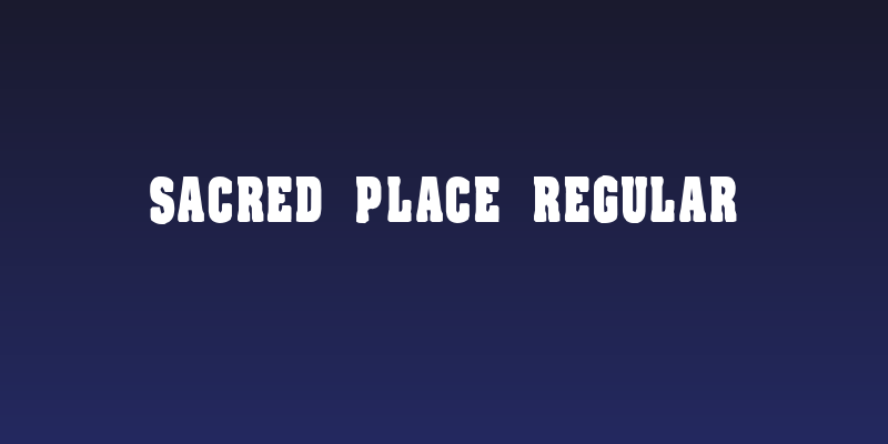 Sacred Place Regular Social Header